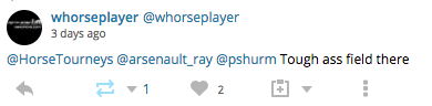 Tough ass field tweet